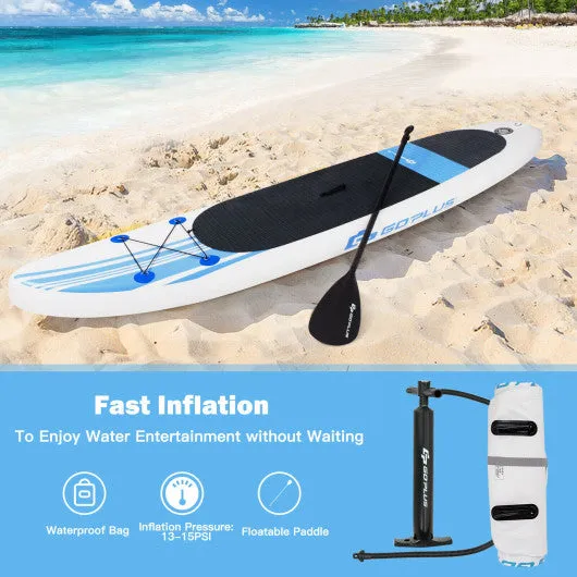 10 Feet Inflatable Stand Up Paddle Board with Carry Bag