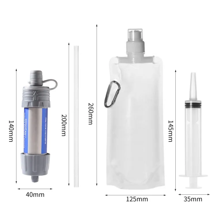 1282 Outdoor Camping Sewage Filter Purifier(Grey)