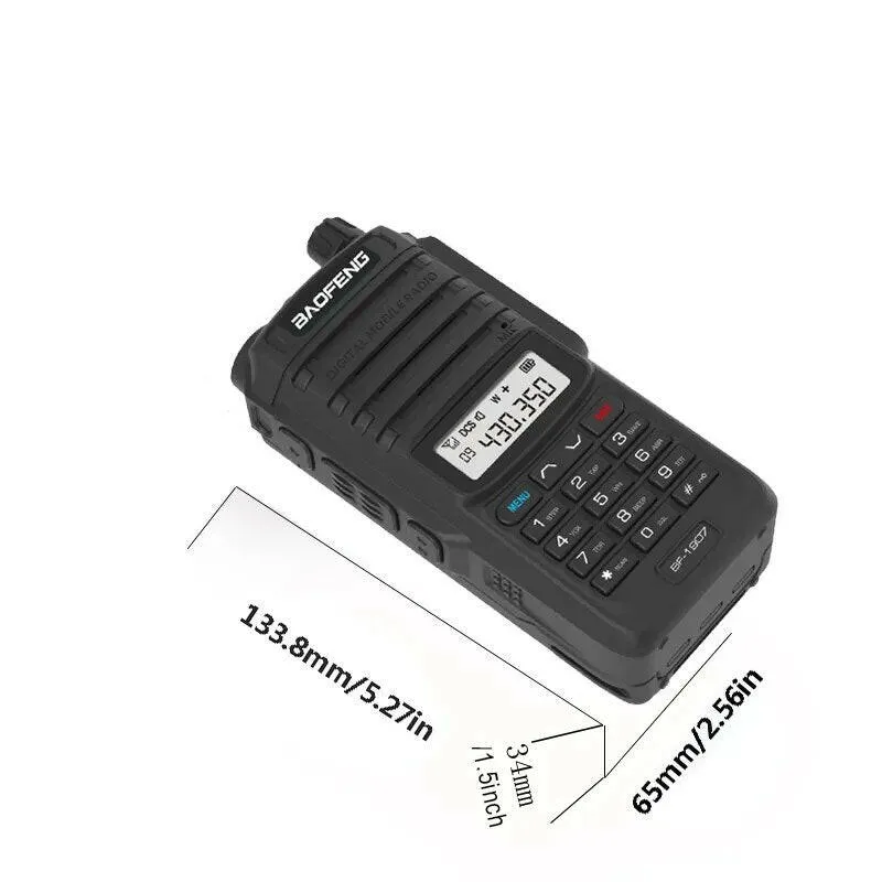 1pcs Baofeng BF-1907 Waterproof UHF VHF Long Range Walkie Talkie, Type-C Two Way Radio For Sport, Fishing, Hiking, Climbing