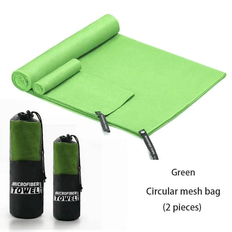 2 Pieces Of 80 X 40CM And 152 X 76CM Quick Drying Sports Towels, Swimming, Fitness, Camping, Running, Beach Towels