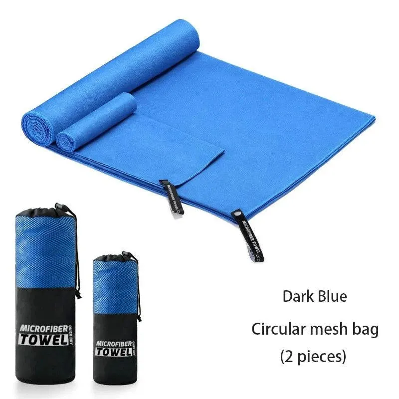 2 Pieces Of 80 X 40CM And 152 X 76CM Quick Drying Sports Towels, Swimming, Fitness, Camping, Running, Beach Towels