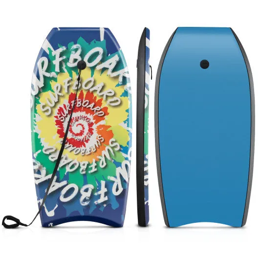 33/37/41 Inches Lightweight Body Board Boogie Board with EPS Core XPE Deck HDPE Bottom Multicolor4-M