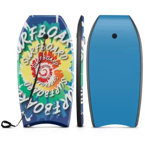 33/37/41 Inches Lightweight Body Board Boogie Board with EPS Core XPE Deck HDPE Bottom Multicolor4-S