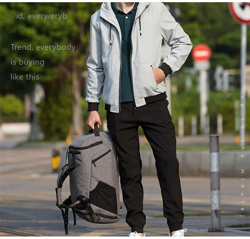 35L Anti Theft Duffle Backpack Men