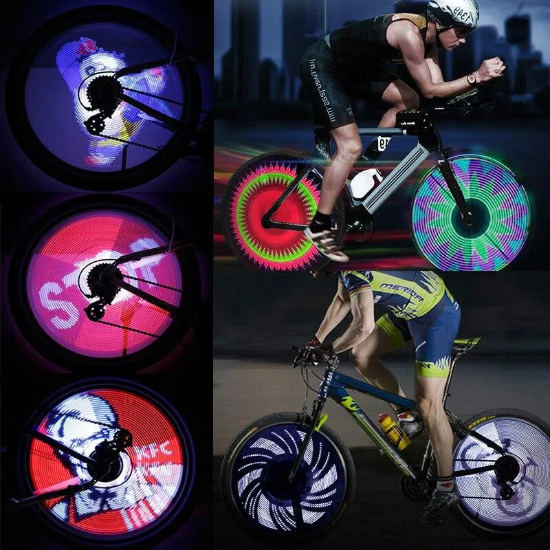 3d bicycle spokes LED lights - stylish and safe