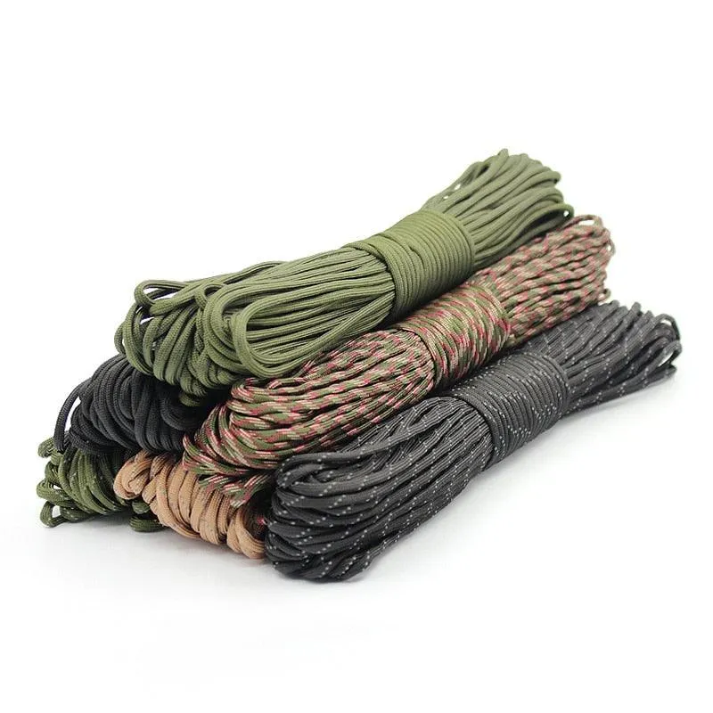 5-30M Dia.4mm Parachute Cord Lanyard Camping Climbing Hiking