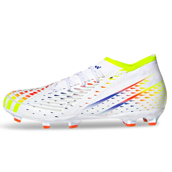 adidas Predator Edge.2 Firm Ground Soccer Cleats (White/Multi)