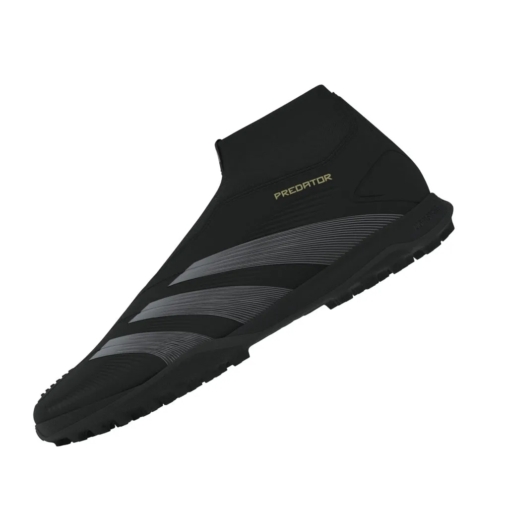 adidas Predator League LL TF Turf Soccer Shoes - CBlack/Carbon/Gold