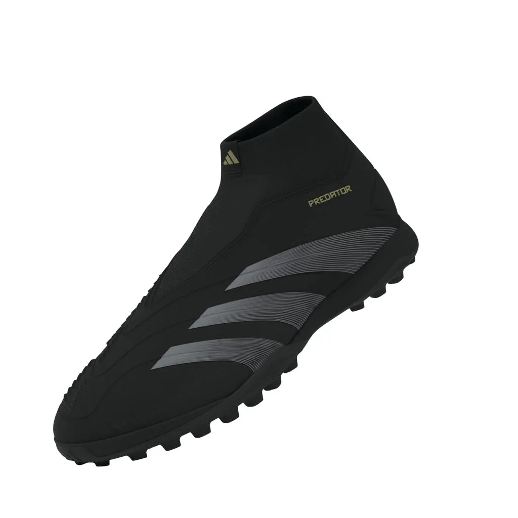 adidas Predator League LL TF Turf Soccer Shoes - CBlack/Carbon/Gold