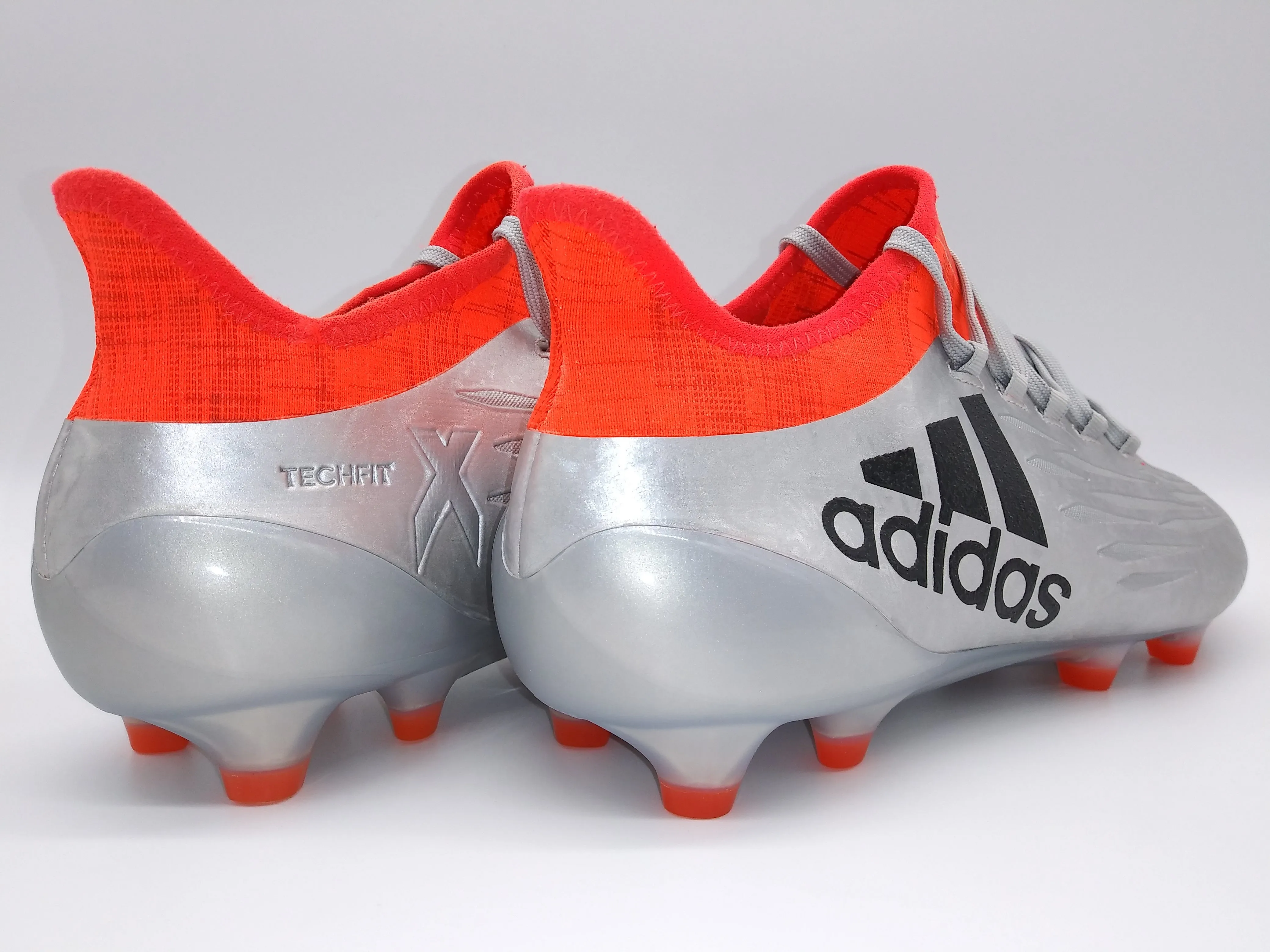 Adidas X 16.1 FG Cleats Silver and Orange Soccer Cleats