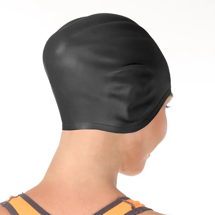 Adult Solid Color Waterproof Silicone Swimming Cap(Sky)