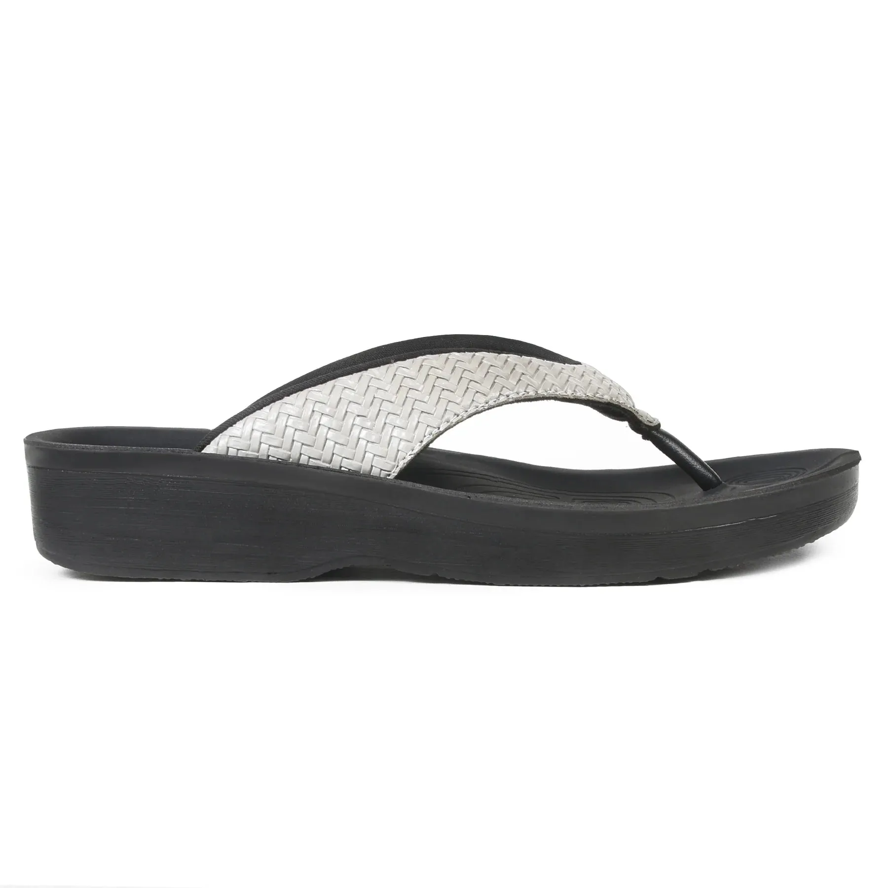 Aerothotic - Dune Women’s Arch Support Thong Flip Flop Sandals , Grey