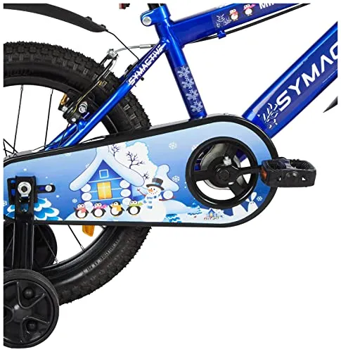 Amazon Brand - Symactive Mini Trotter, 16T Single Speed Kids Bike/Bicycle/Cycle, V-Brakes, Frame Size: 10.6 inch, Age: 5-10 Yr, Steel Rim (Blue, Unisex), Rigid