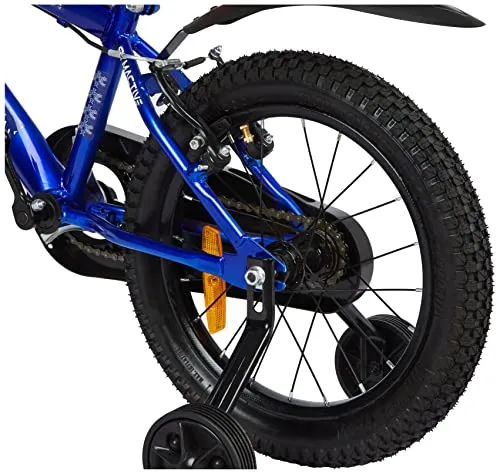 Amazon Brand - Symactive Mini Trotter, 16T Single Speed Kids Bike/Bicycle/Cycle, V-Brakes, Frame Size: 10.6 inch, Age: 5-10 Yr, Steel Rim (Blue, Unisex), Rigid