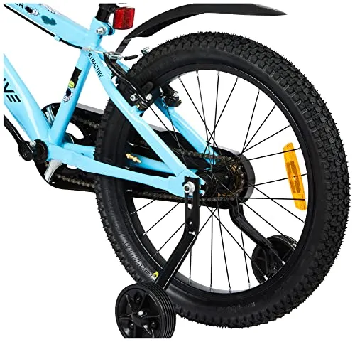 Amazon Brand - Symactive Mini Wonder, 20T Single Speed Kids Bike/Bicycle/Cycle, V-Brakes, Frame Size: 11.2 inch, Age: 5-12 Yr, Steel Rim (Blue, Unisex), Rigid