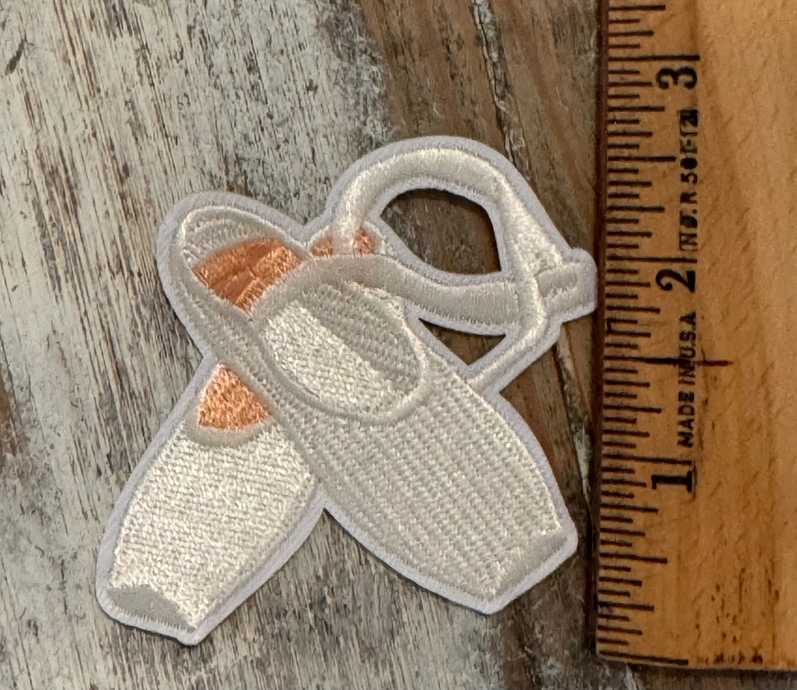 Ballerina & Pointe Toe Shoe Iron On Patches