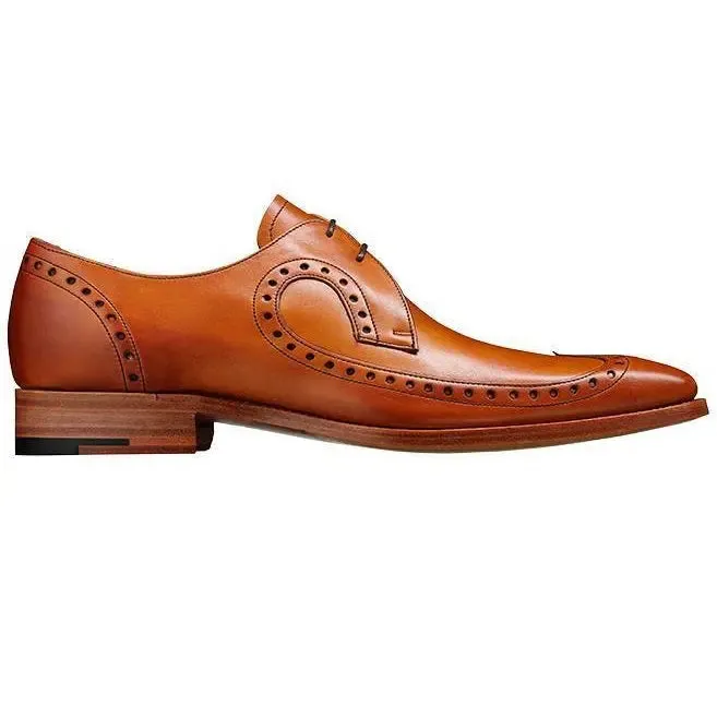 BARKER Woody Shoes - Mens Brogues - Cedar Calf