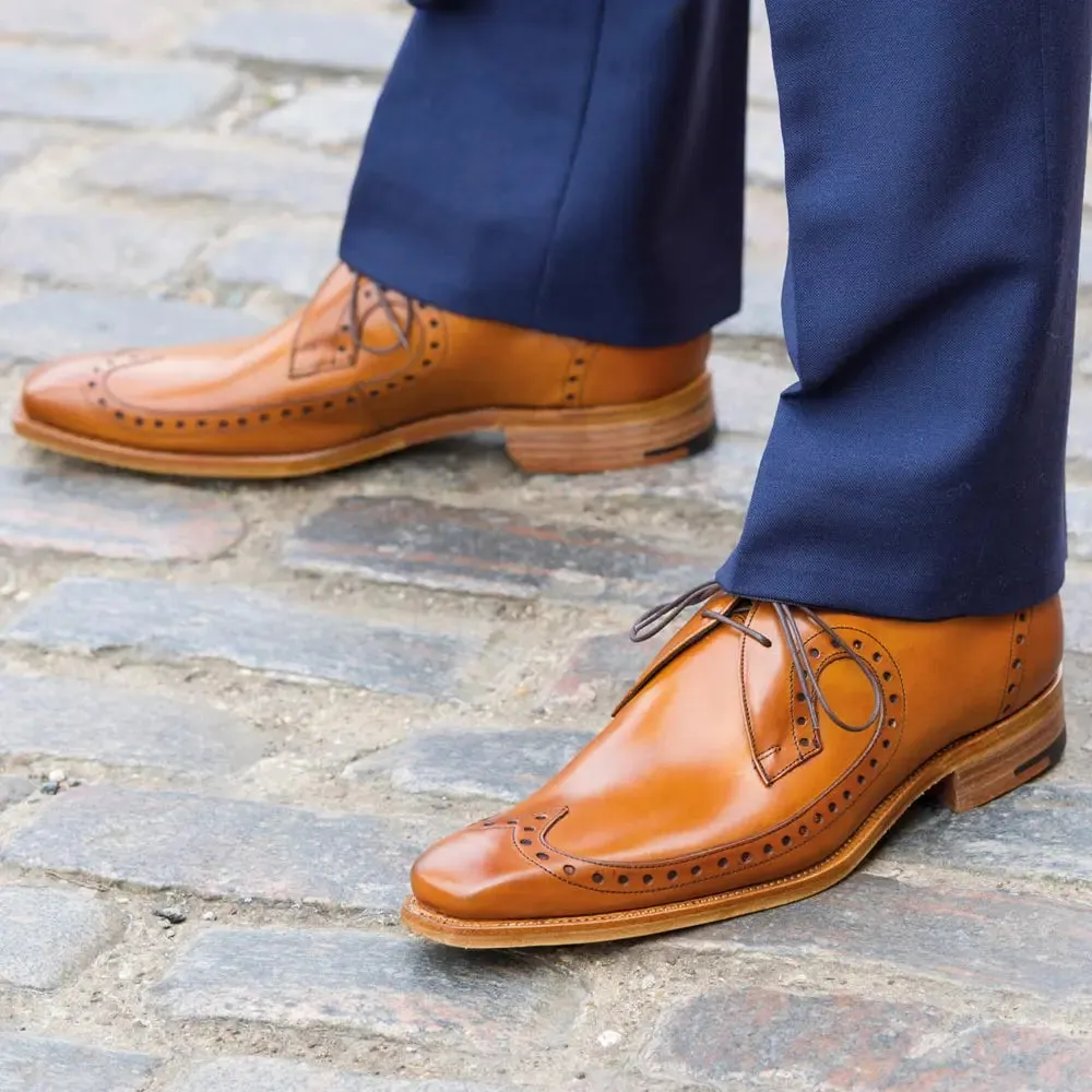 BARKER Woody Shoes - Mens Brogues - Cedar Calf