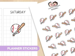 Baseball Planner Stickers