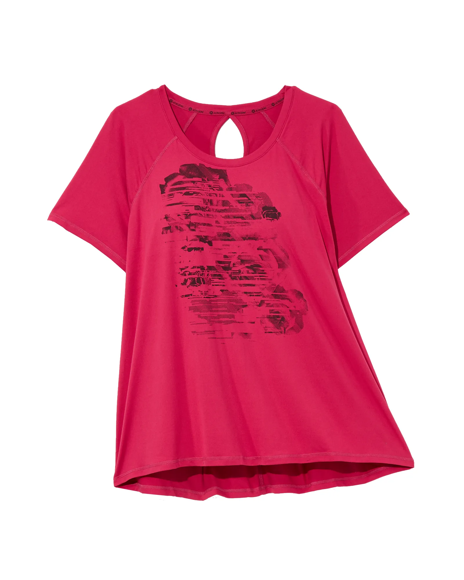 Bergamot Tee | Magenta / Black