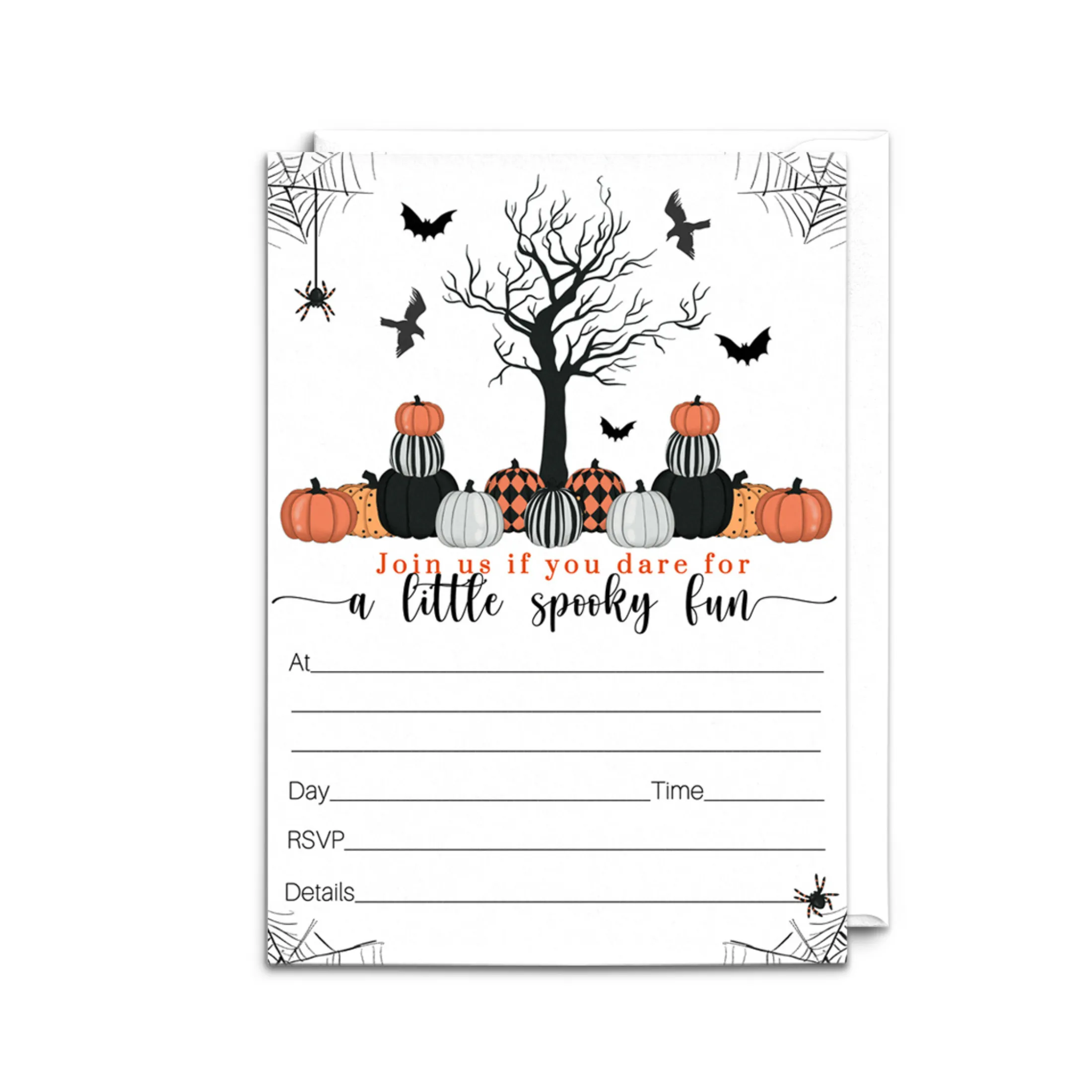 Bewitched Halloween Invitations - 25ct, Versatile, 5x7