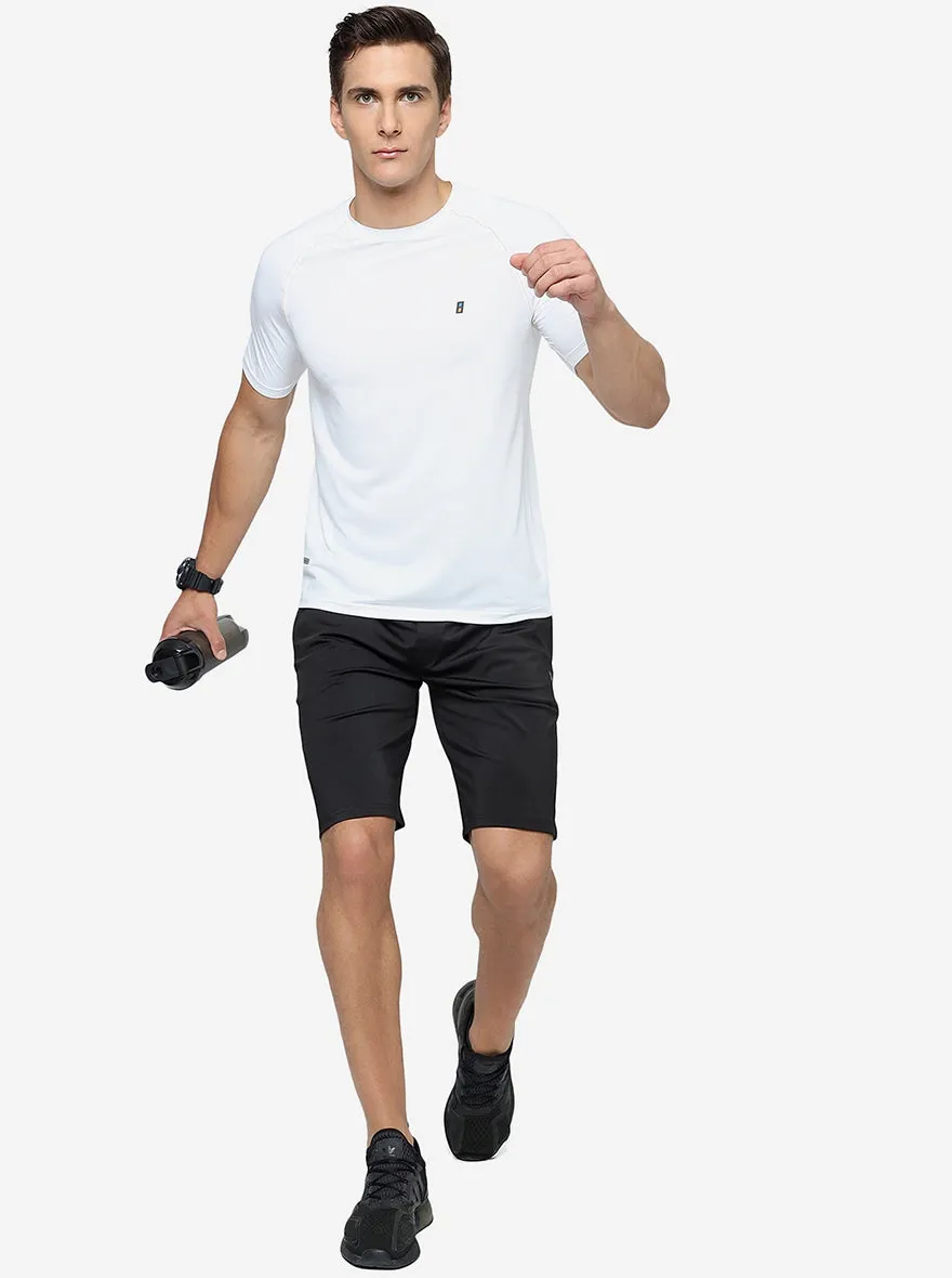 Black Solid Slim Fit Shorts | Jade Play