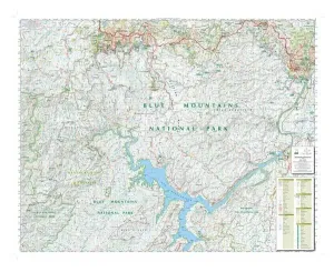 Blue Mountains South , New South Wales Topographic Map by Spatial Vision