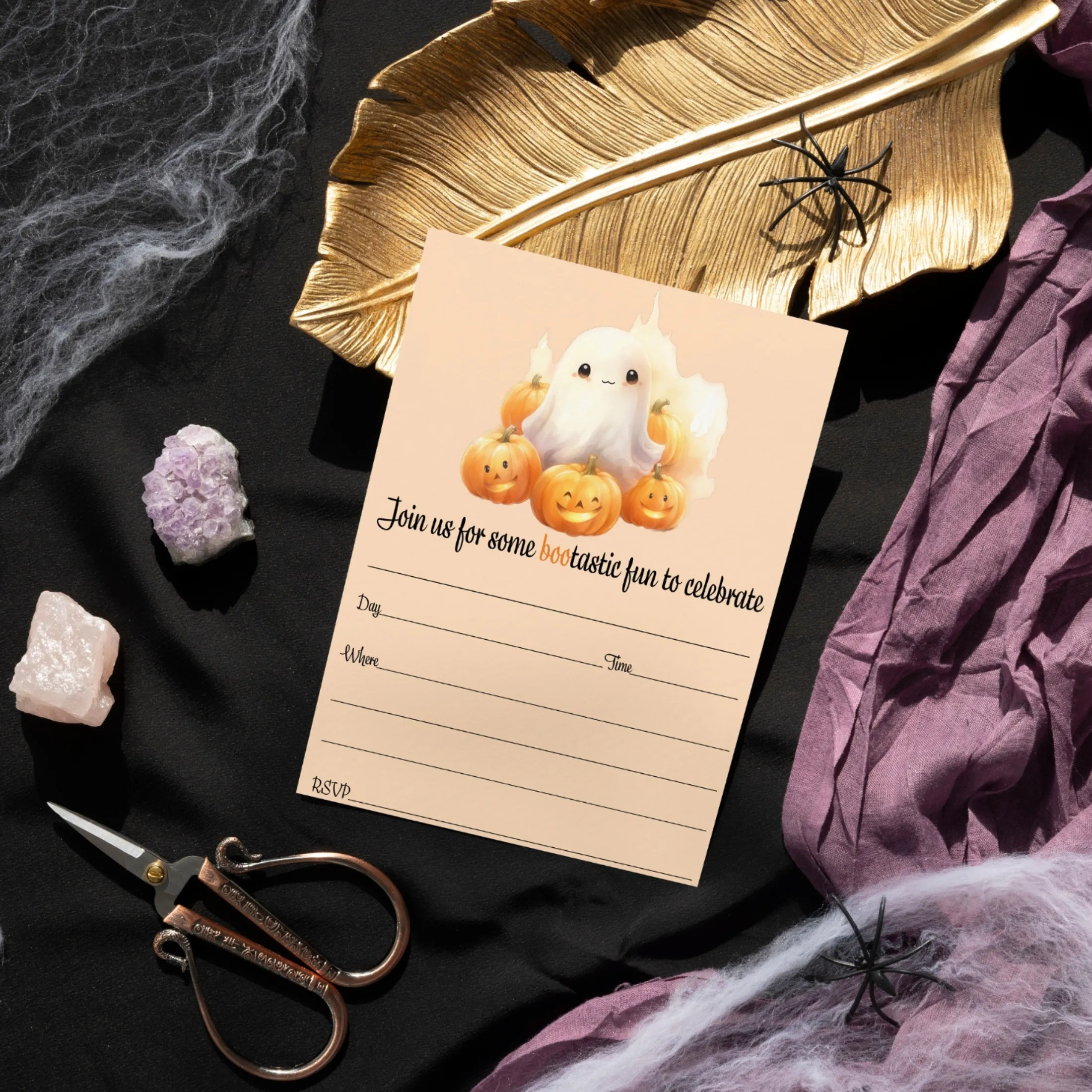 Boo Bash Halloween Invitations - 25ct, Versatile, 5x7