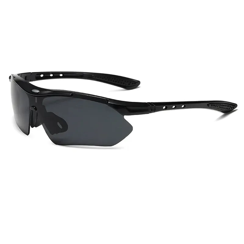 Border Driving Sports Stylish Outdoor Men's Half Cycling Sunglasses