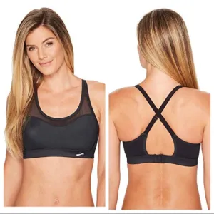 Brooks Fastforward Crossback black sports bra