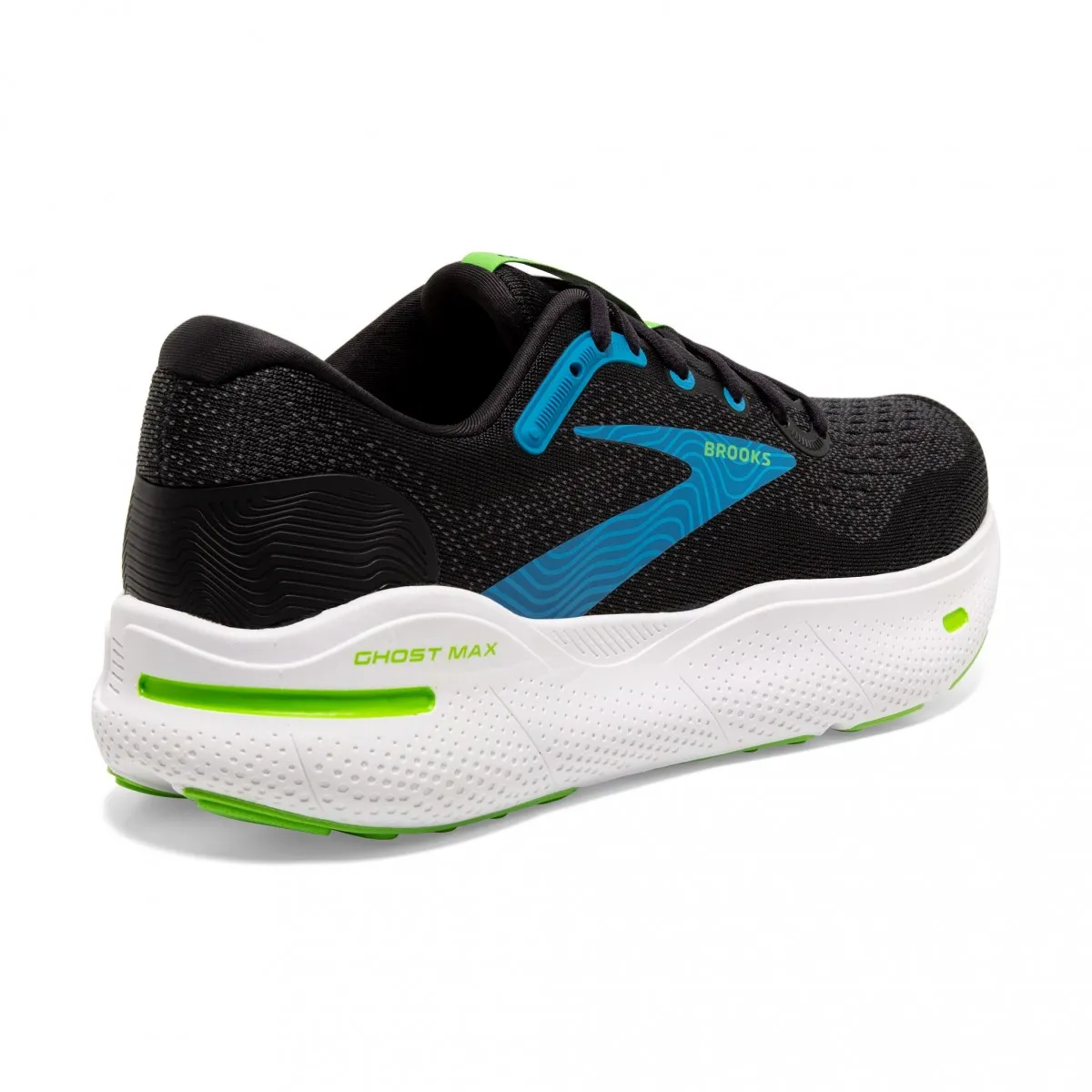 Brooks Ghost Max Black White Shoes