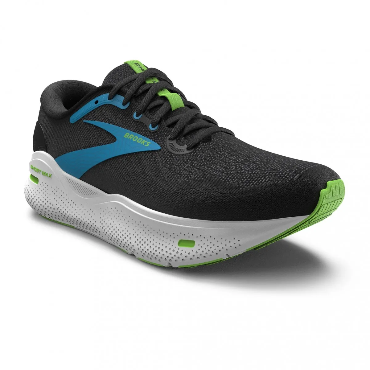 Brooks Ghost Max Black White Shoes