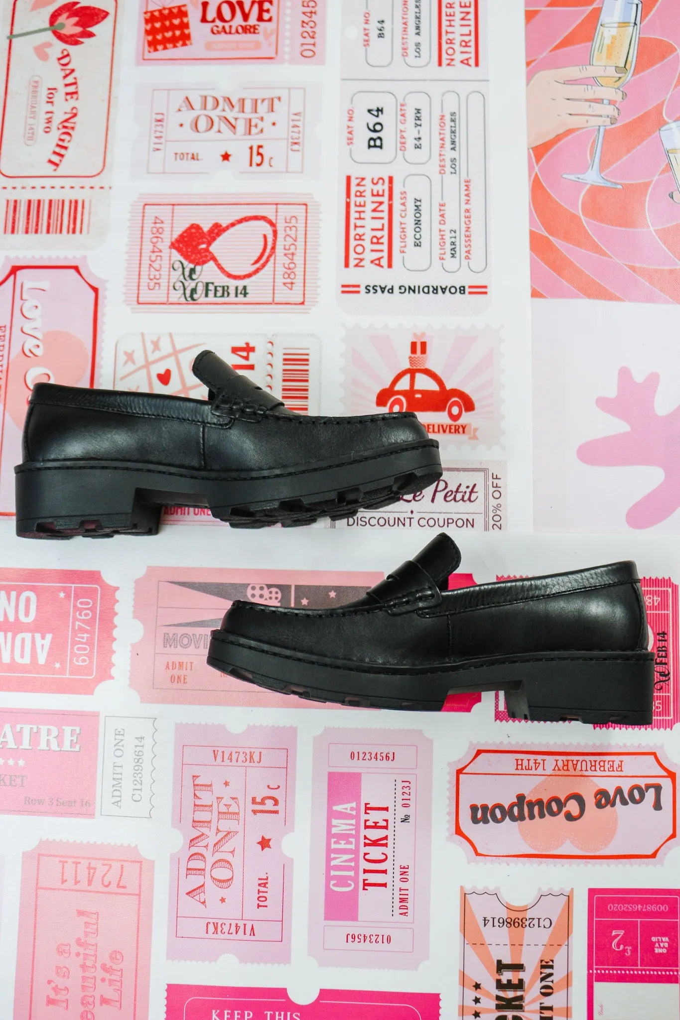 Carrera Black Leather Penny Loafer By Born