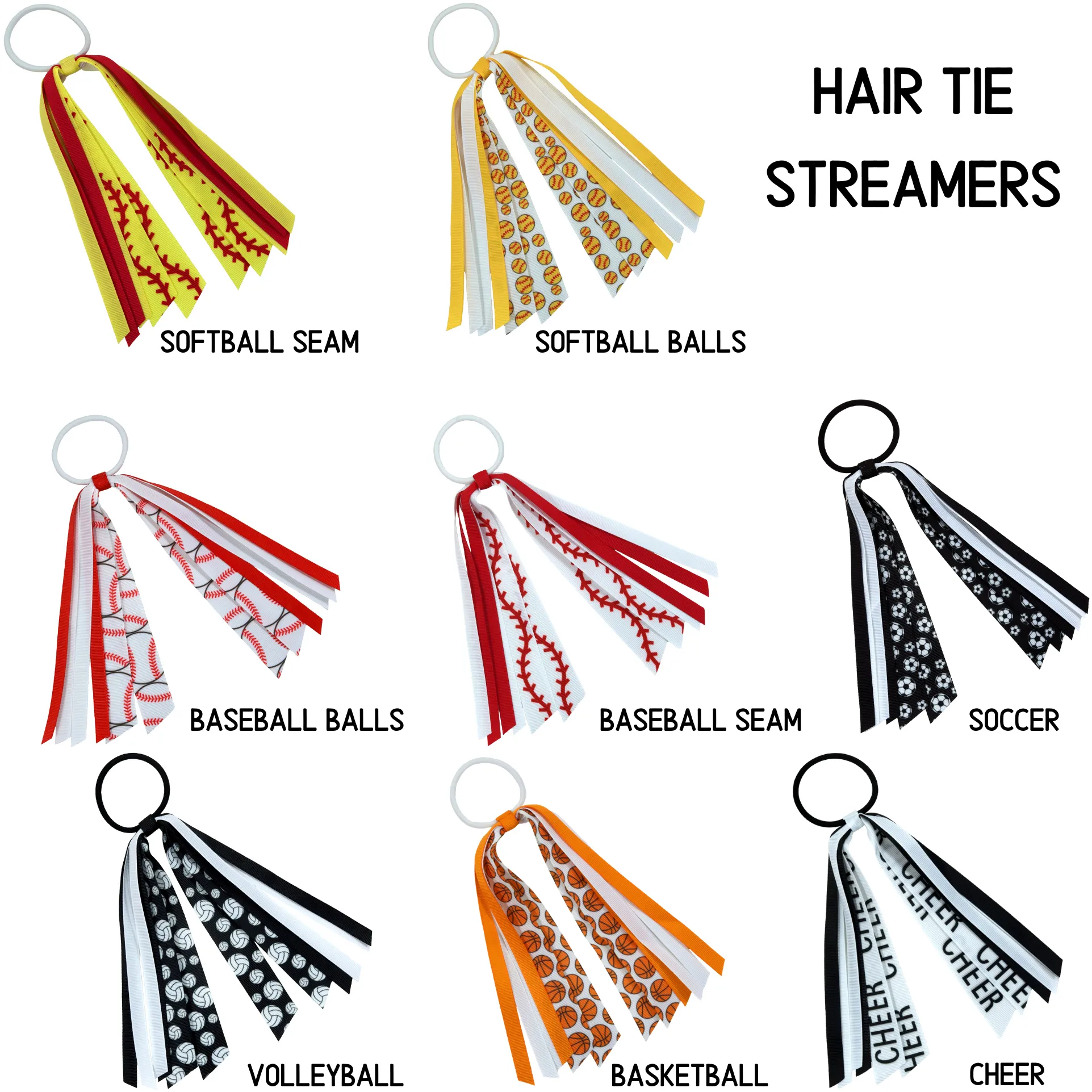 Cheer Sports Hair Streamer