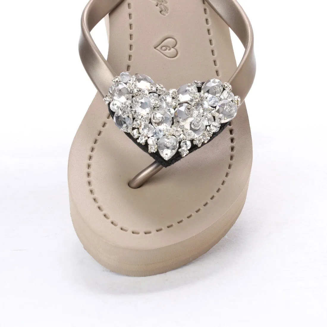 Chelsea Heart (Crystal) - Women's Mid Wedge