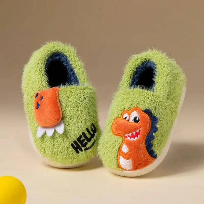 Children's Casual Shoes Dinosaur Cartoon Cotton Slippers - TSS264