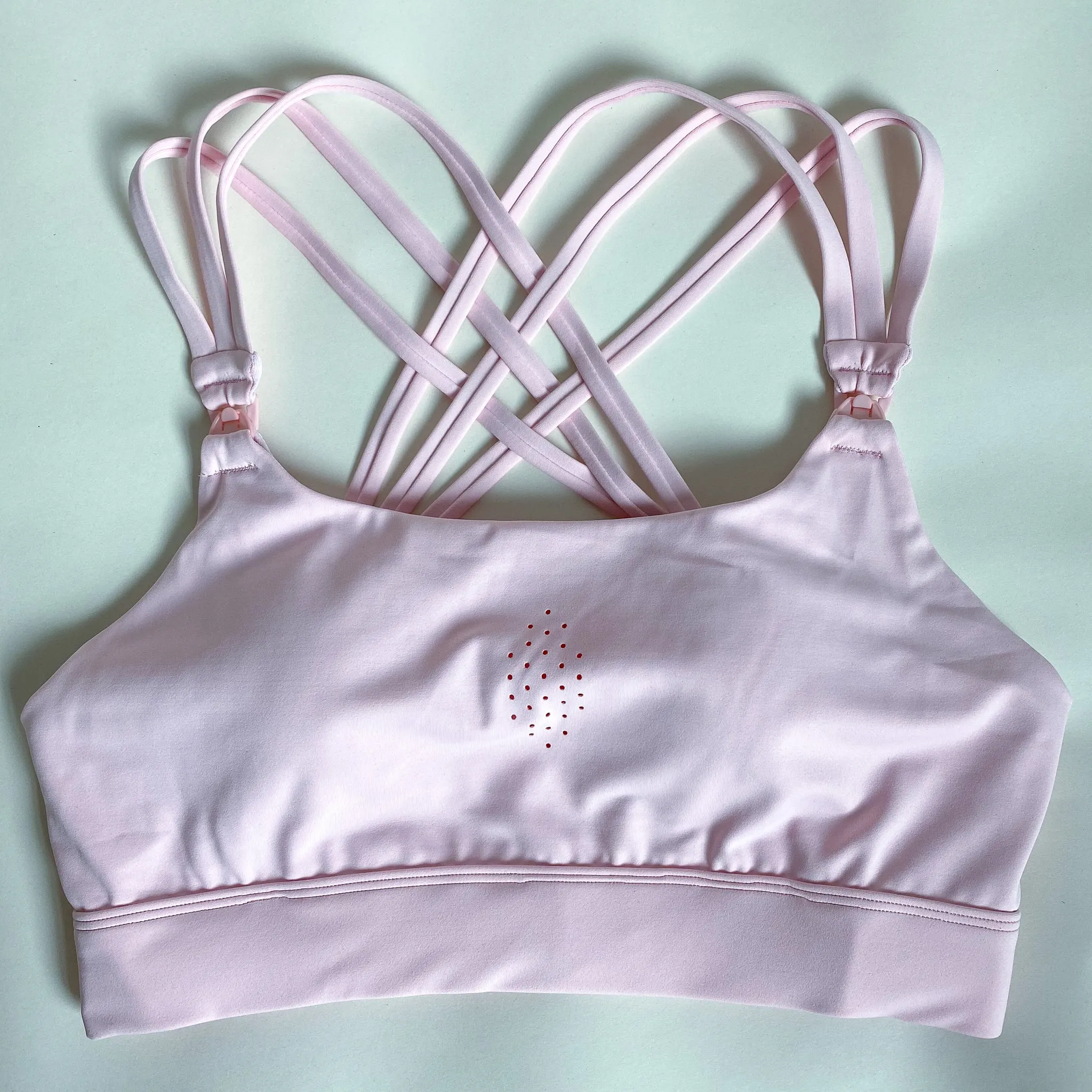 Chloé 3 Running Nursing Sports Bra (Blush Pink)