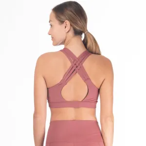 Chloé 3 Running Nursing Sports Bra (Dusty Rose)