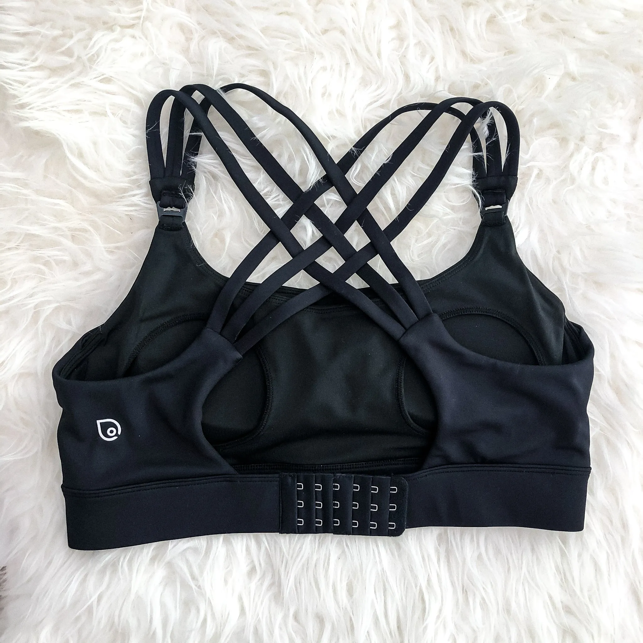 Chloé 3 Running Nursing Sports Bra (Noir)