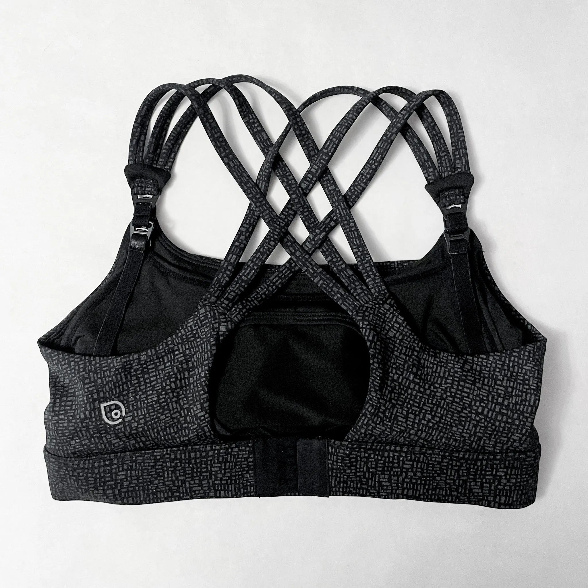 Chloé 4 Running Nursing & Pumping Sports Bra (Black Shimmer)