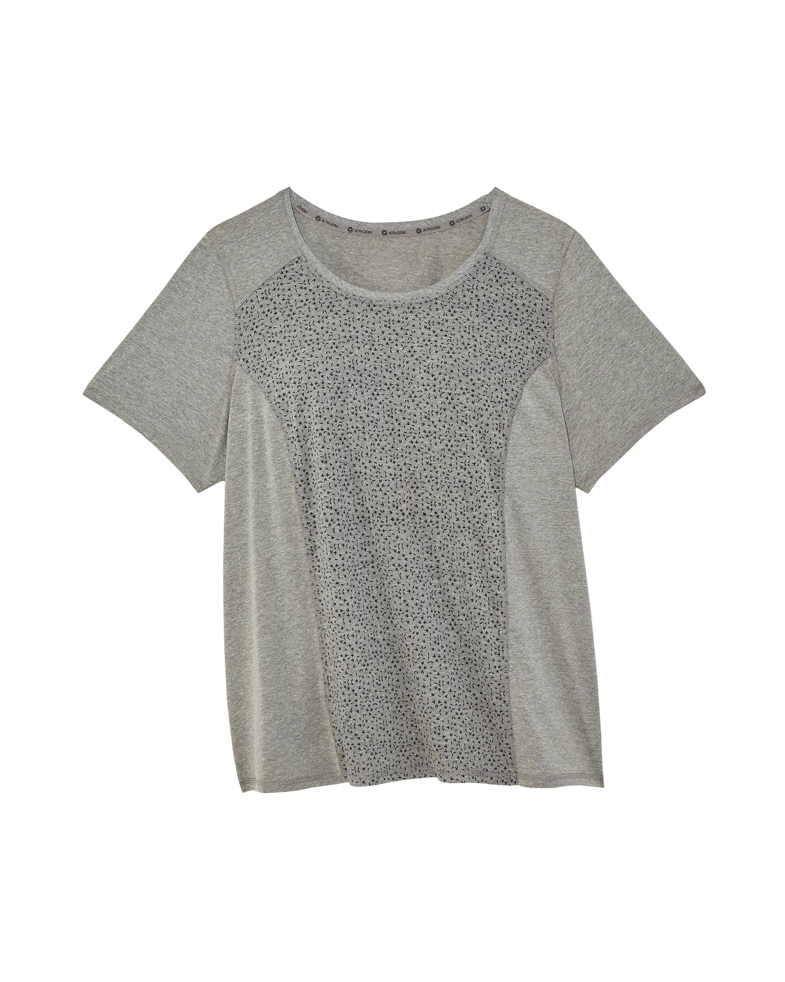 Cicely Short Sleeve Tee | Charcoal Grey / Black