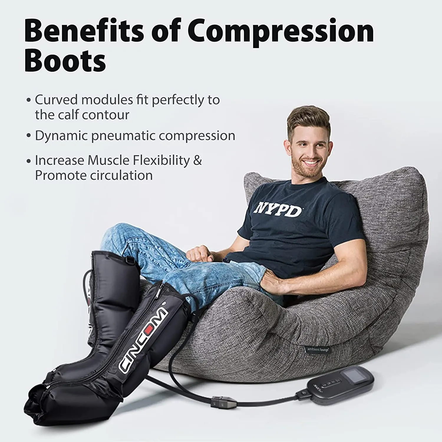 CINCOM Advanced Leg Recovery Boots For Circulation 069A