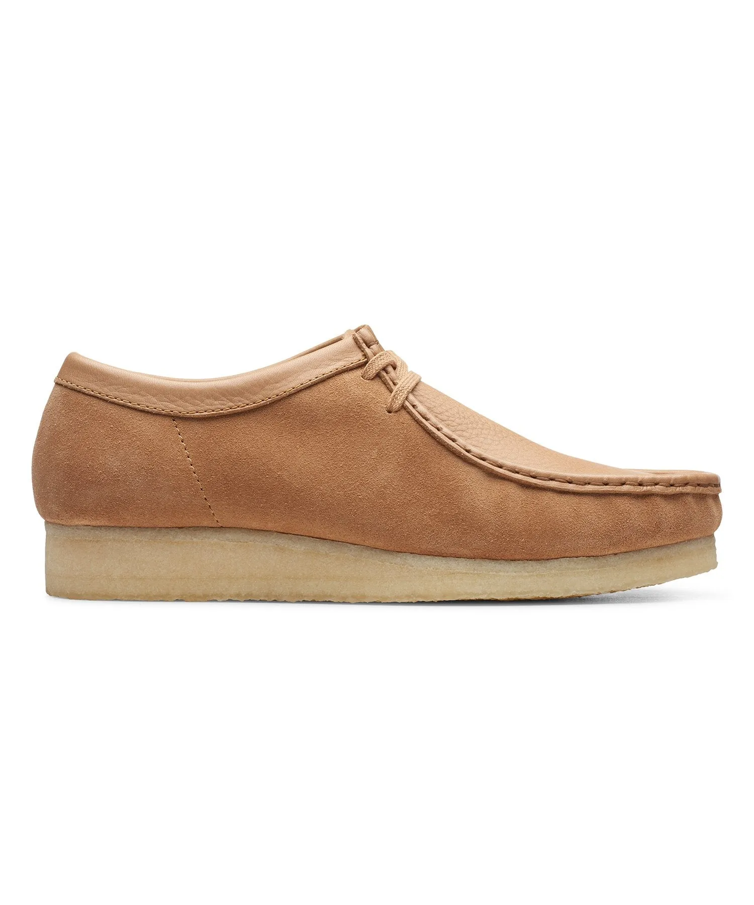 Clarks Wallabee Low Light Tan Combi