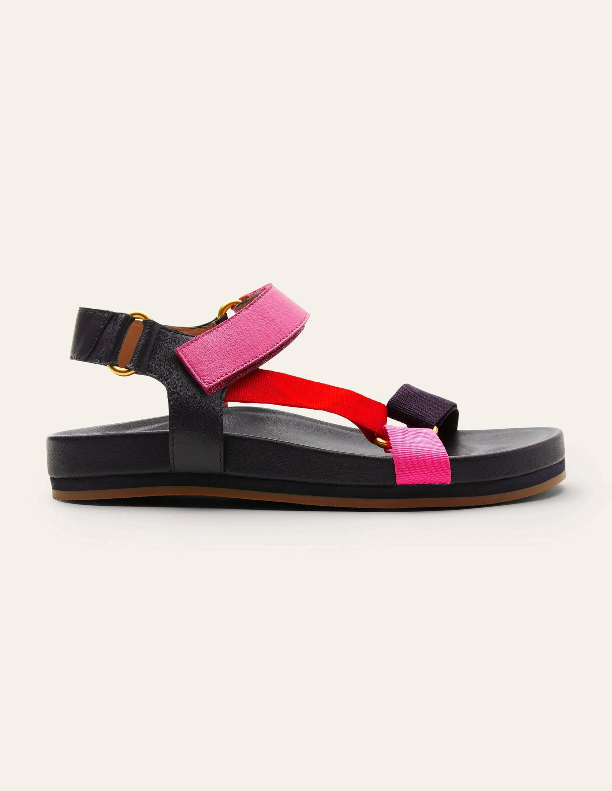 Colourblock Sandals-Navy Colourblock