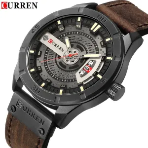 CURREN Men's Military Sports Watch: Stylish Waterproof Timepiece.