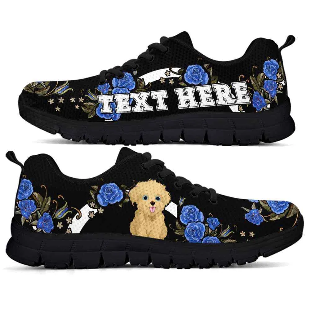 Custom Name Havanese Sneaker, Havanese Dog Lovers Sneakers Gym Rose Blue Flower Running Shoes, Best Running Shoes