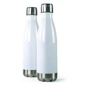 Customizable Stainless Steel Insulated Water Bottle - White - 500ml/17Oz