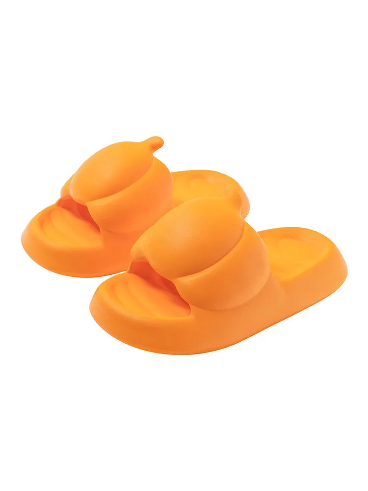 Cute Pumpkin Soft-Bottomed Sandals - Women'S Waterproof Colorful Jelly Slides