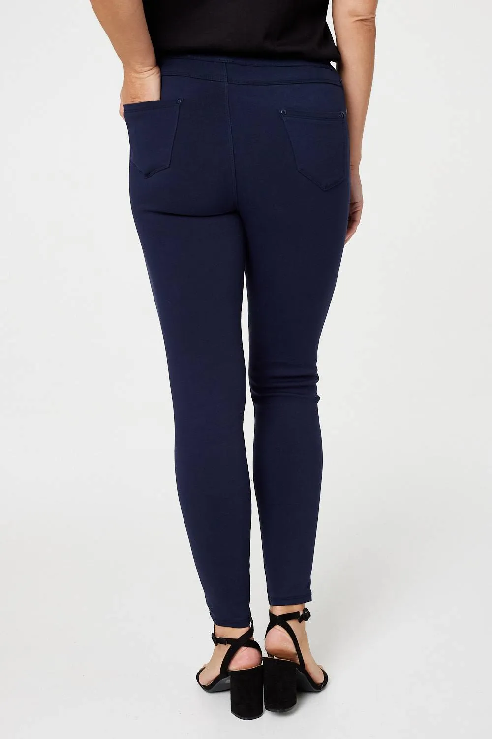 Denim Ankle Length Jeggings