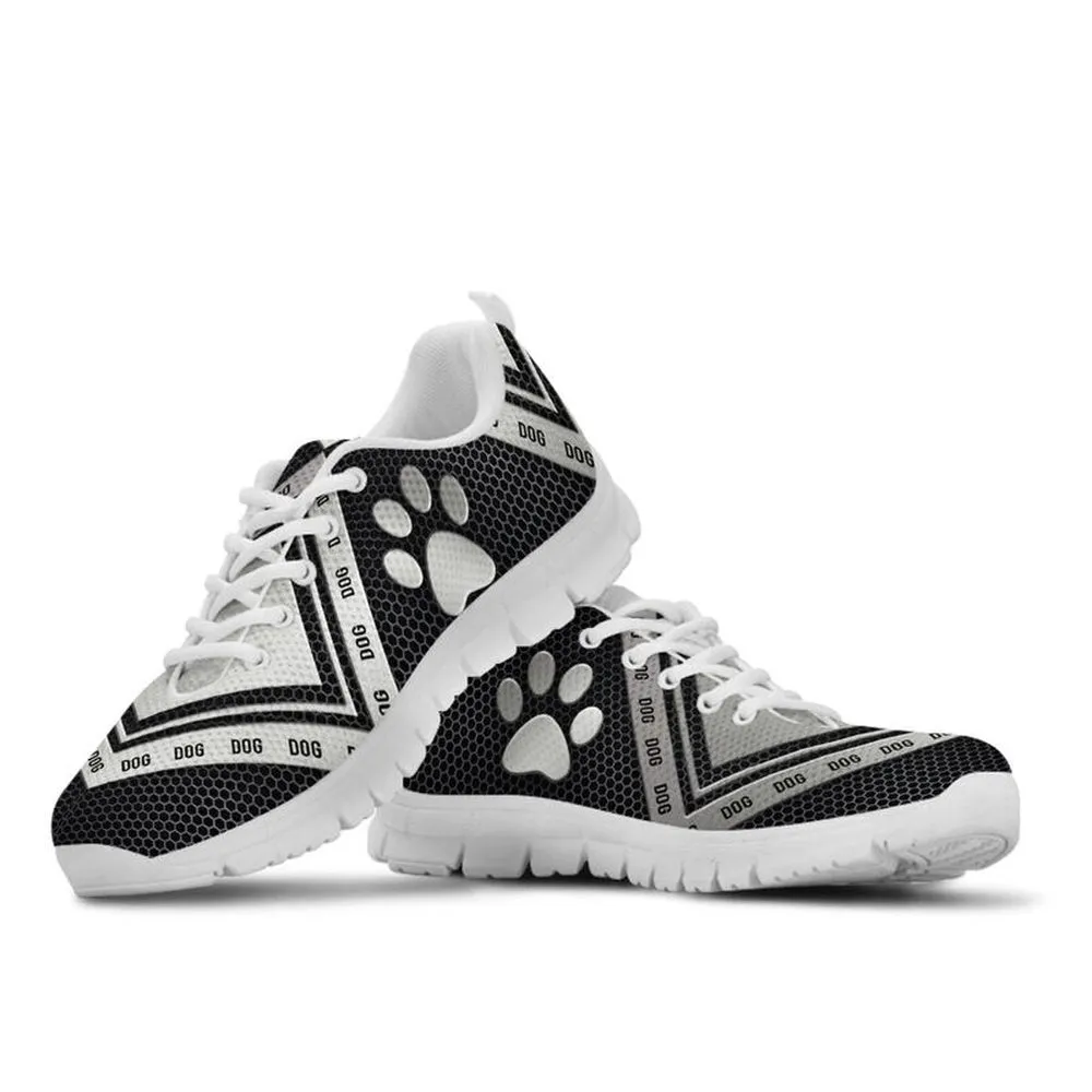 Dog Sneaker, Dog Geo Texture Shoes Sky Sneakers, Dog Shoes